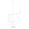 Z-Lite Harden Pendant, 3-Light, 12 In.W x 11.75 In.H, Modern Gold/White 1948P12-MGLD - alternate 6